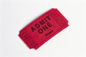 Admit One ticket