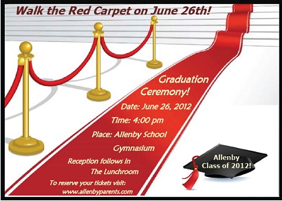 Allenby Graduation 2012 Graduation Invitation